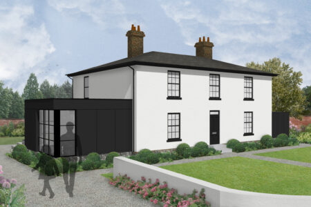 Picture showing House 643 in Abbots Ann, Scope of Works: One Storey Extension + Grade II Listed, Services: Design, Planning, Building Control